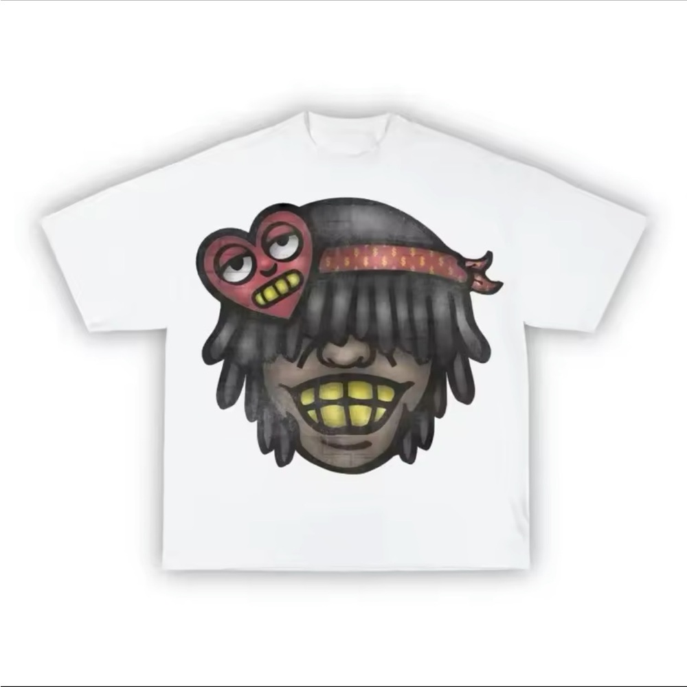 2024 summer vintage  oversized cartoon print